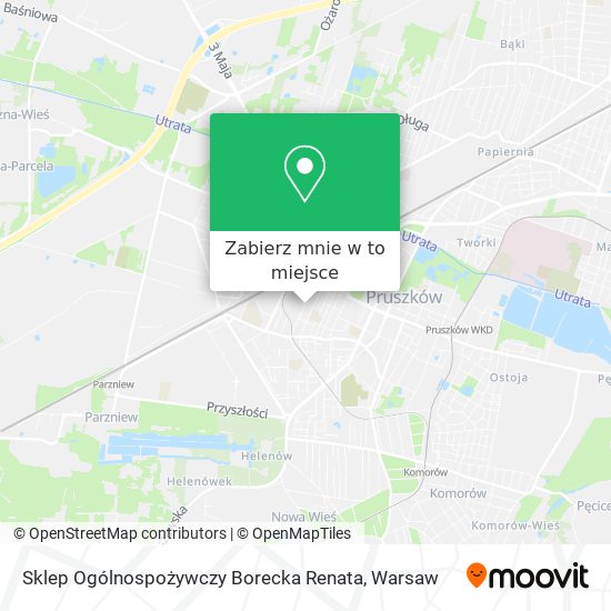 Mapa Sklep Ogólnospożywczy Borecka Renata