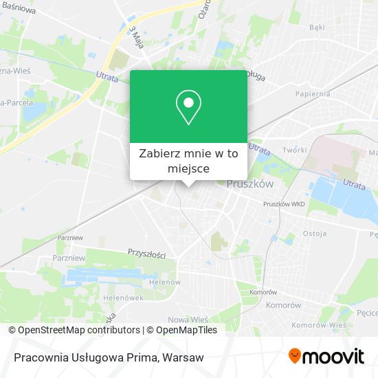 Mapa Pracownia Usługowa Prima