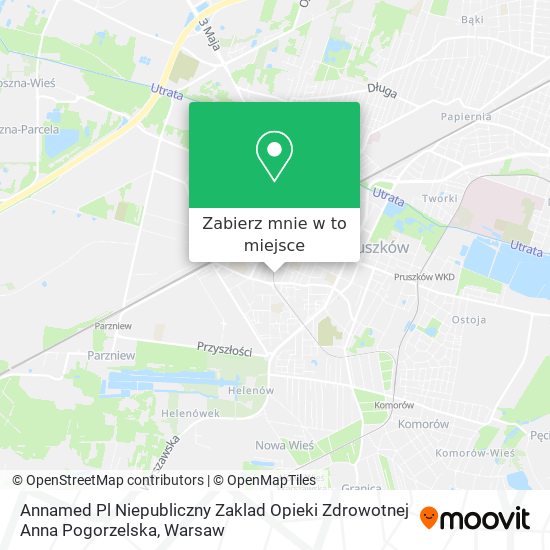 Mapa Annamed Pl Niepubliczny Zaklad Opieki Zdrowotnej Anna Pogorzelska