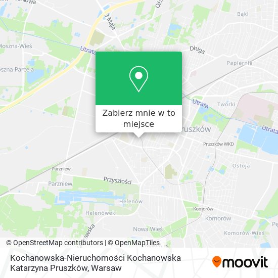 Mapa Kochanowska-Nieruchomości Kochanowska Katarzyna Pruszków