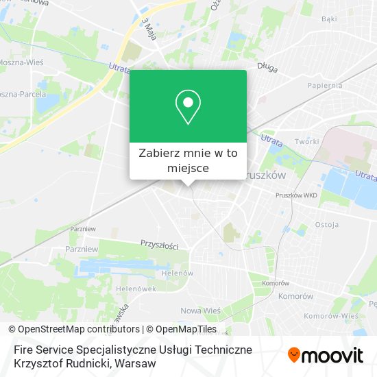 Mapa Fire Service Specjalistyczne Usługi Techniczne Krzysztof Rudnicki