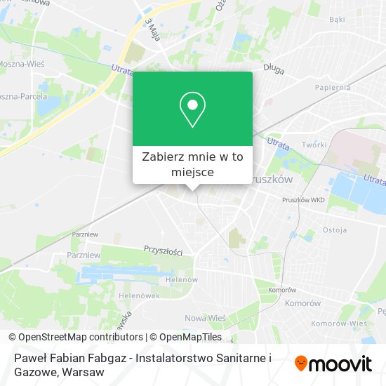 Mapa Paweł Fabian Fabgaz - Instalatorstwo Sanitarne i Gazowe