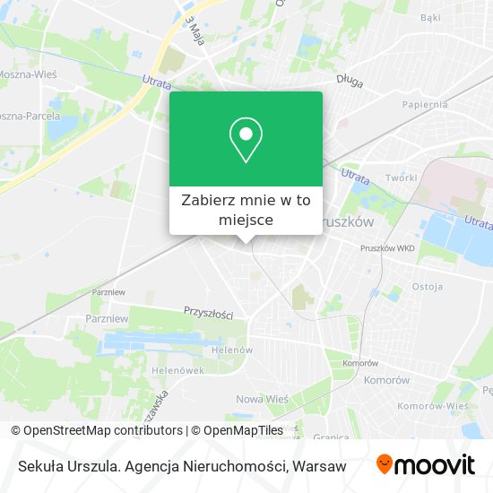 Mapa Sekuła Urszula. Agencja Nieruchomości