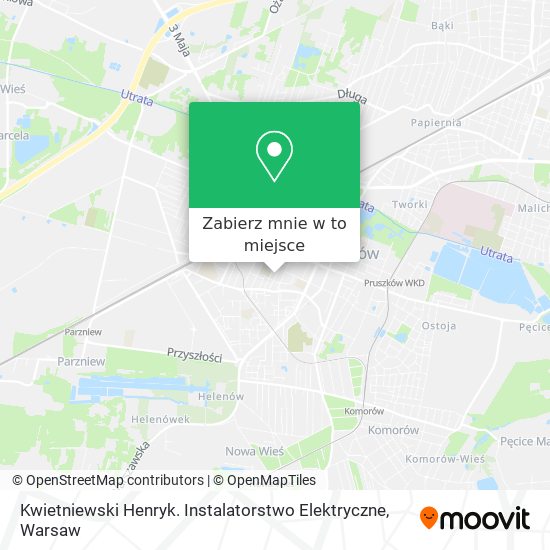 Mapa Kwietniewski Henryk. Instalatorstwo Elektryczne