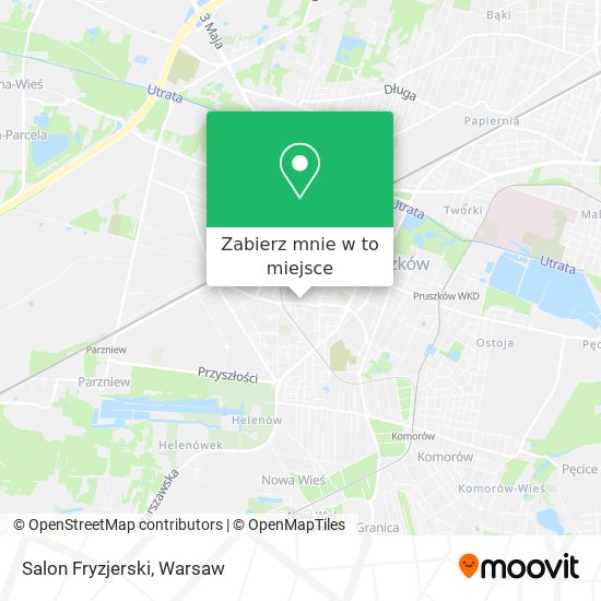 Mapa Salon Fryzjerski