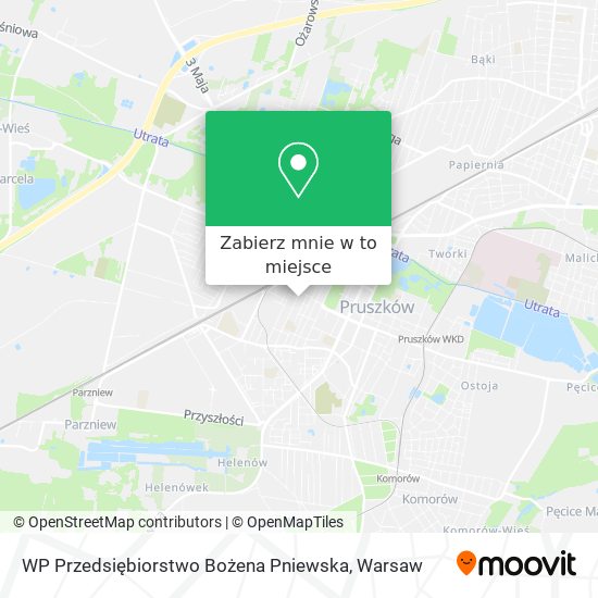 Mapa WP Przedsiębiorstwo Bożena Pniewska