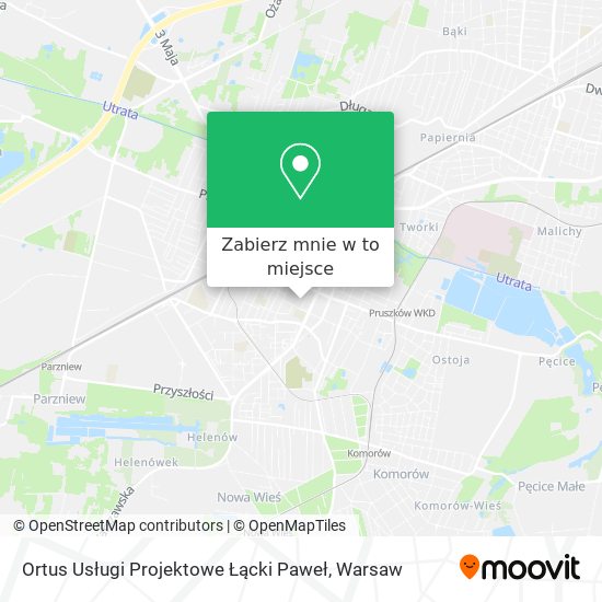 Mapa Ortus Usługi Projektowe Łącki Paweł