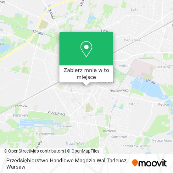 Mapa Przedsiębiorstwo Handlowe Magdzia Wal Tadeusz