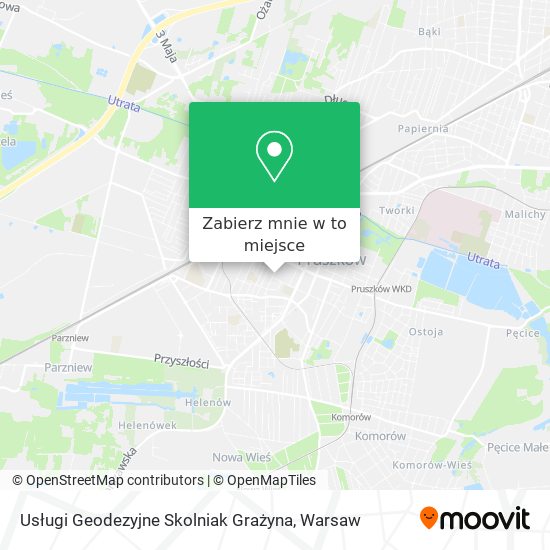 Mapa Usługi Geodezyjne Skolniak Grażyna