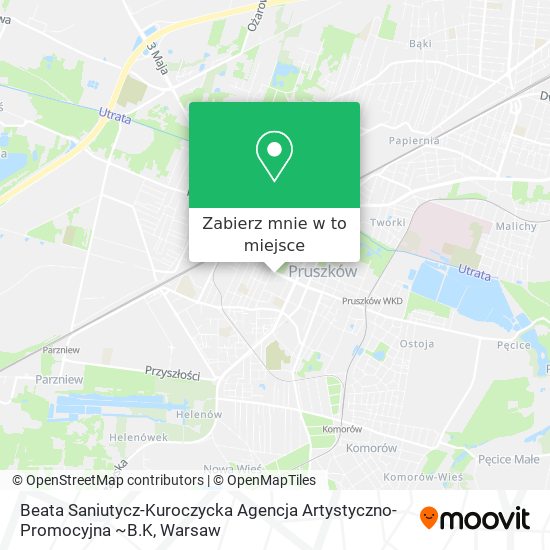 Mapa Beata Saniutycz-Kuroczycka Agencja Artystyczno-Promocyjna ~B.K