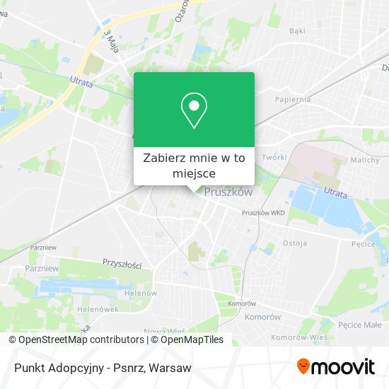 Mapa Punkt Adopcyjny - Psnrz