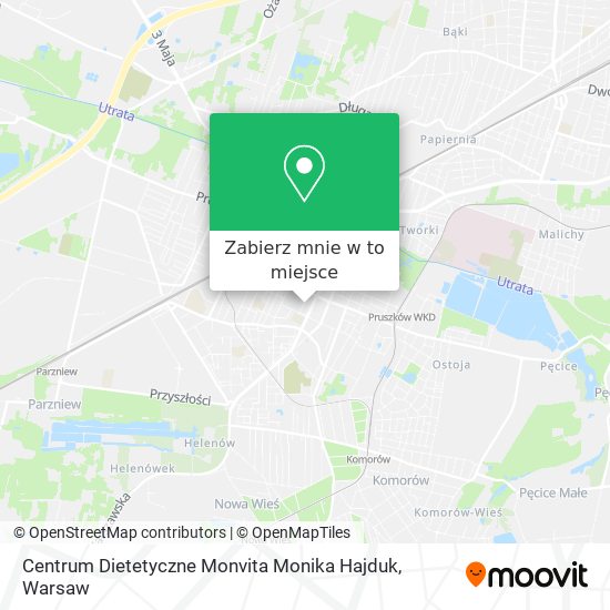 Mapa Centrum Dietetyczne Monvita Monika Hajduk