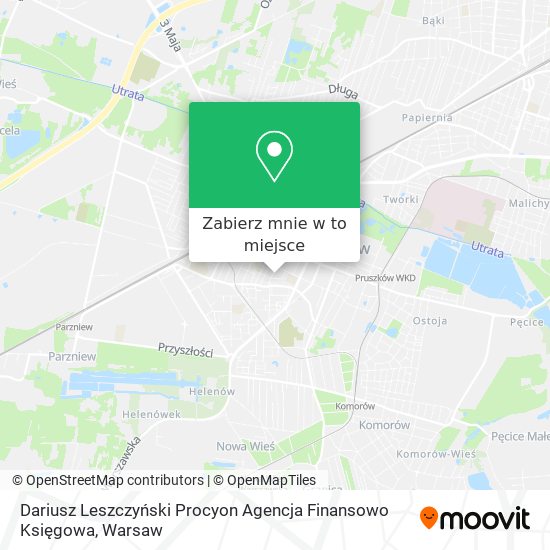 Mapa Dariusz Leszczyński Procyon Agencja Finansowo Księgowa