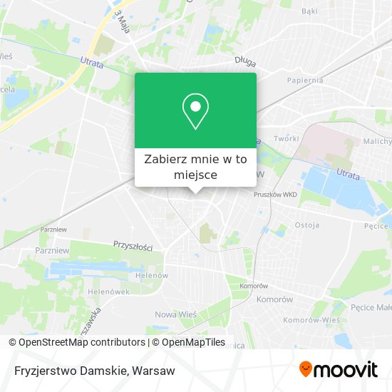 Mapa Fryzjerstwo Damskie