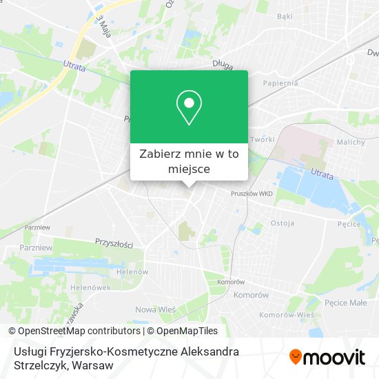 Mapa Usługi Fryzjersko-Kosmetyczne Aleksandra Strzelczyk