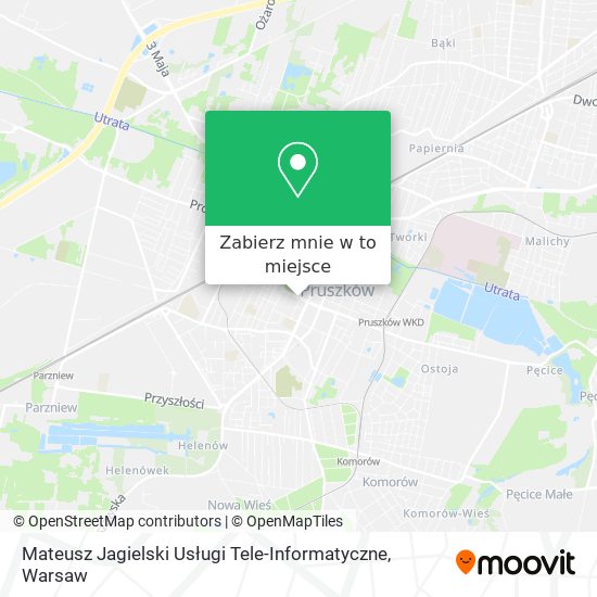 Mapa Mateusz Jagielski Usługi Tele-Informatyczne