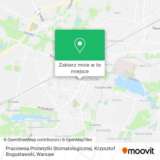 Mapa Pracownia Protetytki Stomatologicznej. Krzysztof Bogusławski