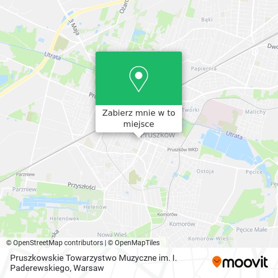 Mapa Pruszkowskie Towarzystwo Muzyczne im. I. Paderewskiego