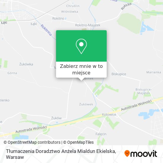 Mapa Tłumaczenia Doradztwo Anżela Mialdun Ekielska