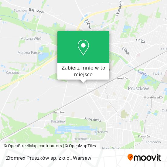 Mapa Złomrex Pruszków sp. z o.o.