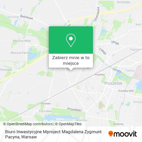 Mapa Biuro Inwestycyjne Mproject Magdalena Zygmunt Pacyna