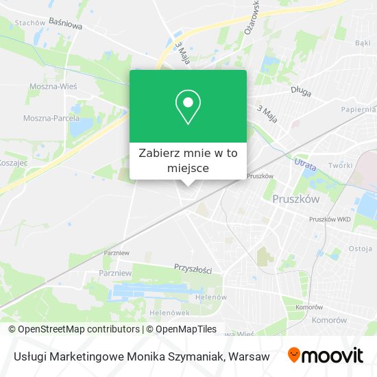 Mapa Usługi Marketingowe Monika Szymaniak