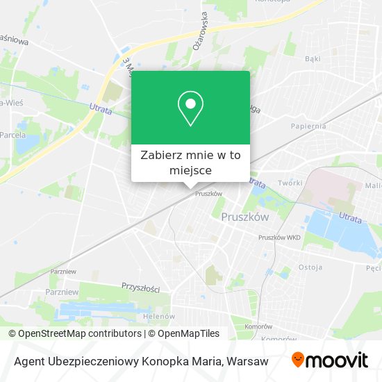 Mapa Agent Ubezpieczeniowy Konopka Maria