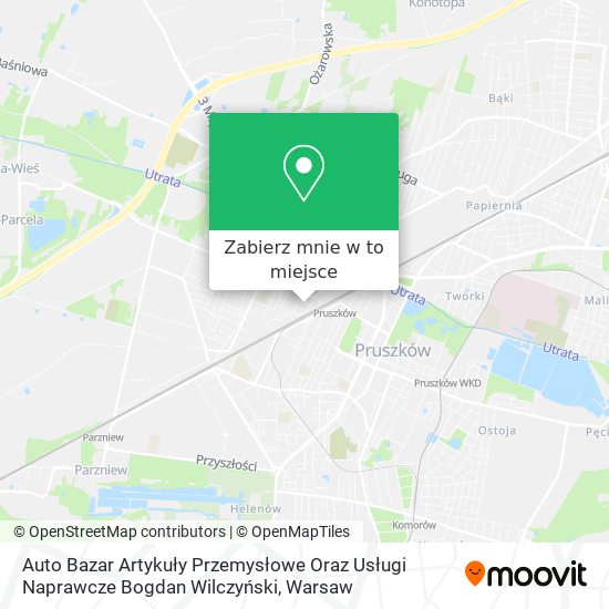 Mapa Auto Bazar Artykuły Przemysłowe Oraz Usługi Naprawcze Bogdan Wilczyński