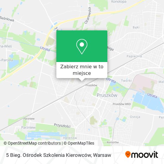 Mapa 5 Bieg. Ośrodek Szkolenia Kierowców