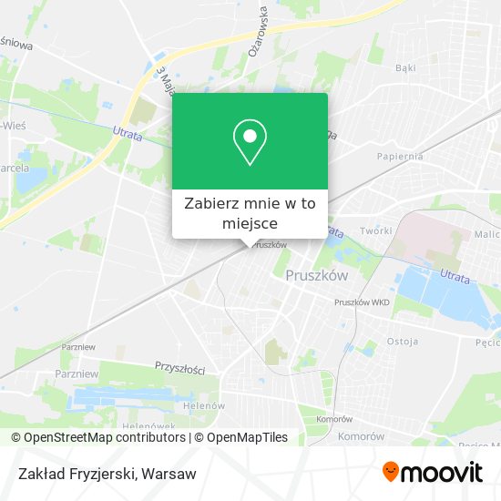 Mapa Zakład Fryzjerski