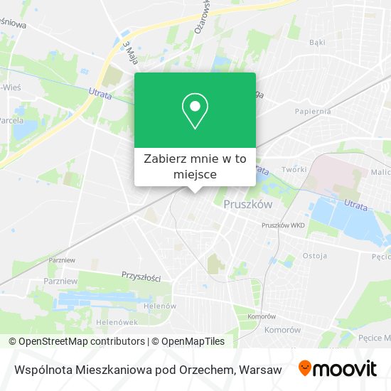 Mapa Wspólnota Mieszkaniowa pod Orzechem