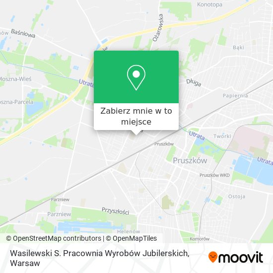 Mapa Wasilewski S. Pracownia Wyrobów Jubilerskich