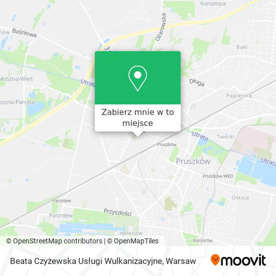 Mapa Beata Czyżewska Usługi Wulkanizacyjne