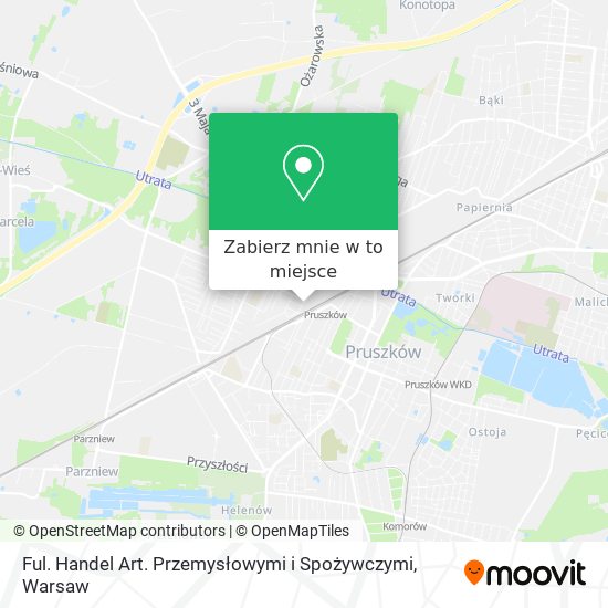 Mapa Ful. Handel Art. Przemysłowymi i Spożywczymi