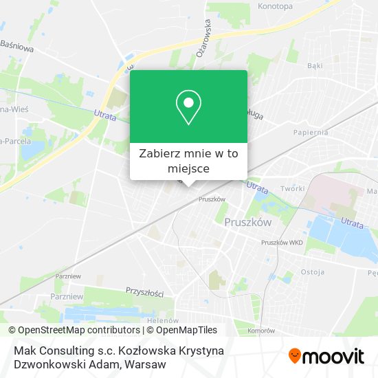 Mapa Mak Consulting s.c. Kozłowska Krystyna Dzwonkowski Adam