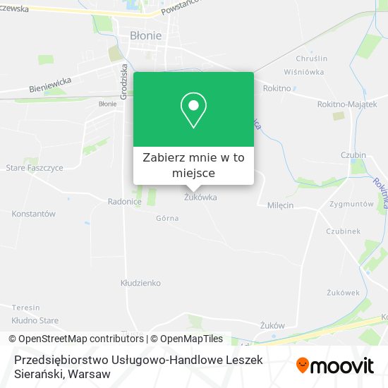 Mapa Przedsiębiorstwo Usługowo-Handlowe Leszek Sierański