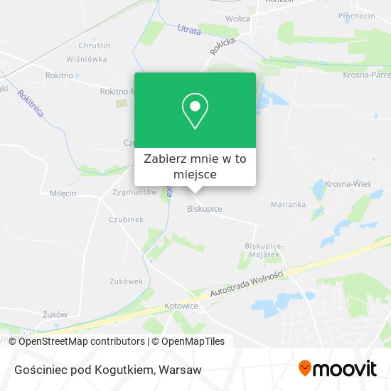 Mapa Gościniec pod Kogutkiem