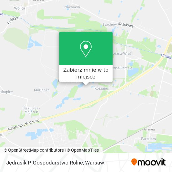 Mapa Jędrasik P. Gospodarstwo Rolne