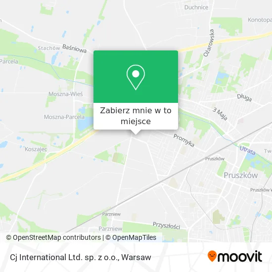 Mapa Cj International Ltd. sp. z o.o.