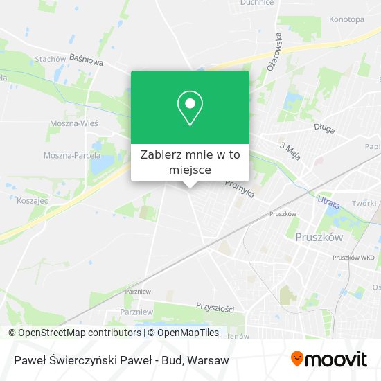 Mapa Paweł Świerczyński Paweł - Bud