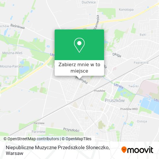 Mapa Niepubliczne Muzyczne Przedszkole Słoneczko