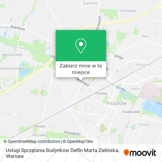 Mapa Usługi Sprzątania Budynków Delfin Marta Zielińska