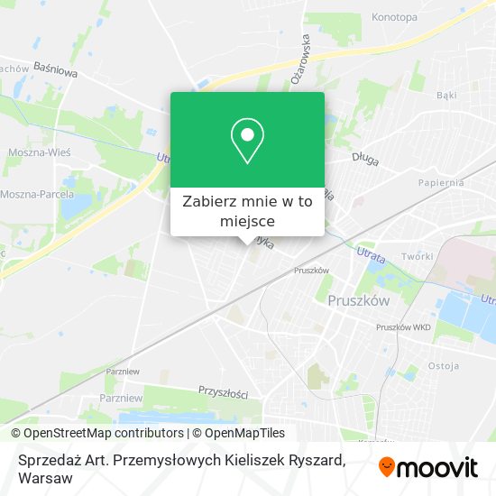 Mapa Sprzedaż Art. Przemysłowych Kieliszek Ryszard