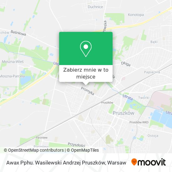 Mapa Awax Pphu. Wasilewski Andrzej Pruszków