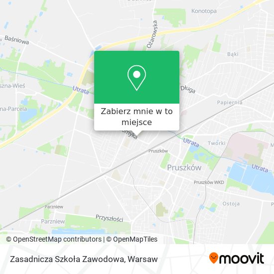 Mapa Zasadnicza Szkoła Zawodowa