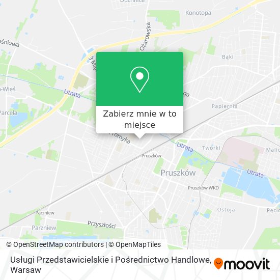 Mapa Usługi Przedstawicielskie i Pośrednictwo Handlowe