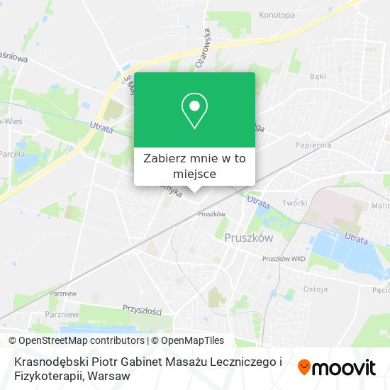 Mapa Krasnodębski Piotr Gabinet Masażu Leczniczego i Fizykoterapii