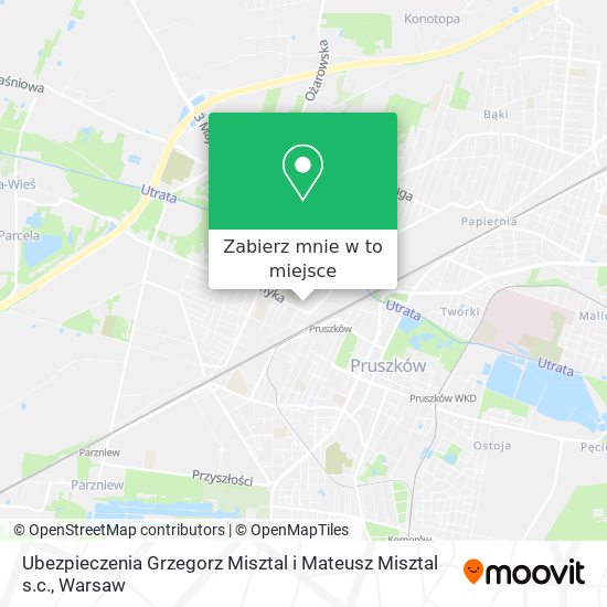 Mapa Ubezpieczenia Grzegorz Misztal i Mateusz Misztal s.c.