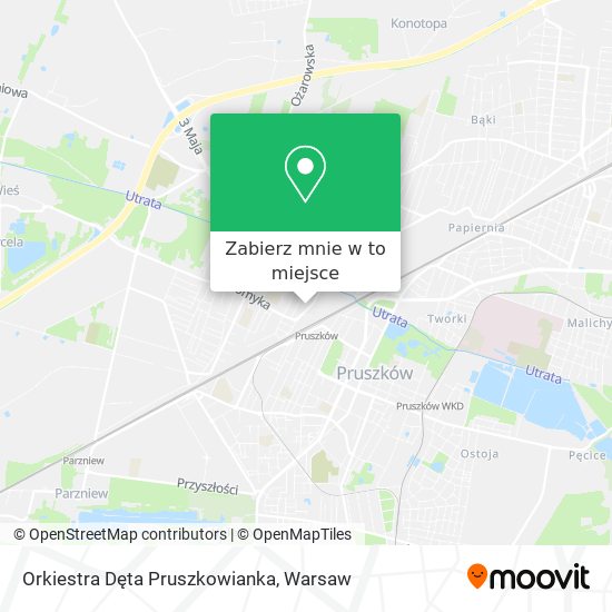 Mapa Orkiestra Dęta Pruszkowianka