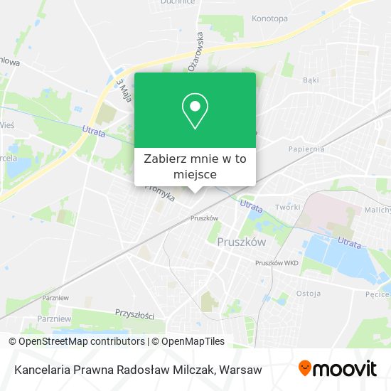 Mapa Kancelaria Prawna Radosław Milczak